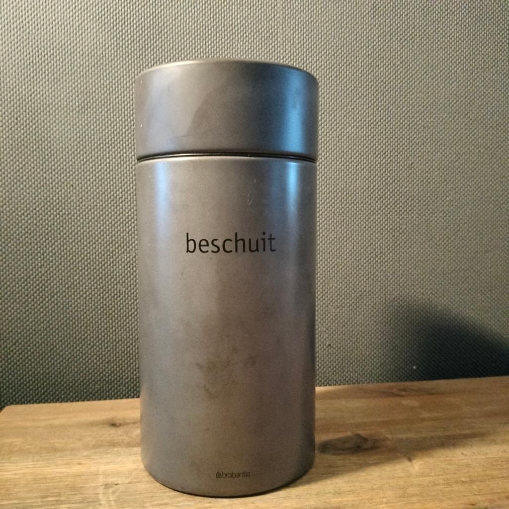 Brabantia beschuitbus met lift, Ophalen of Verzenden, Gebruikt, Beschuit, Overige merken