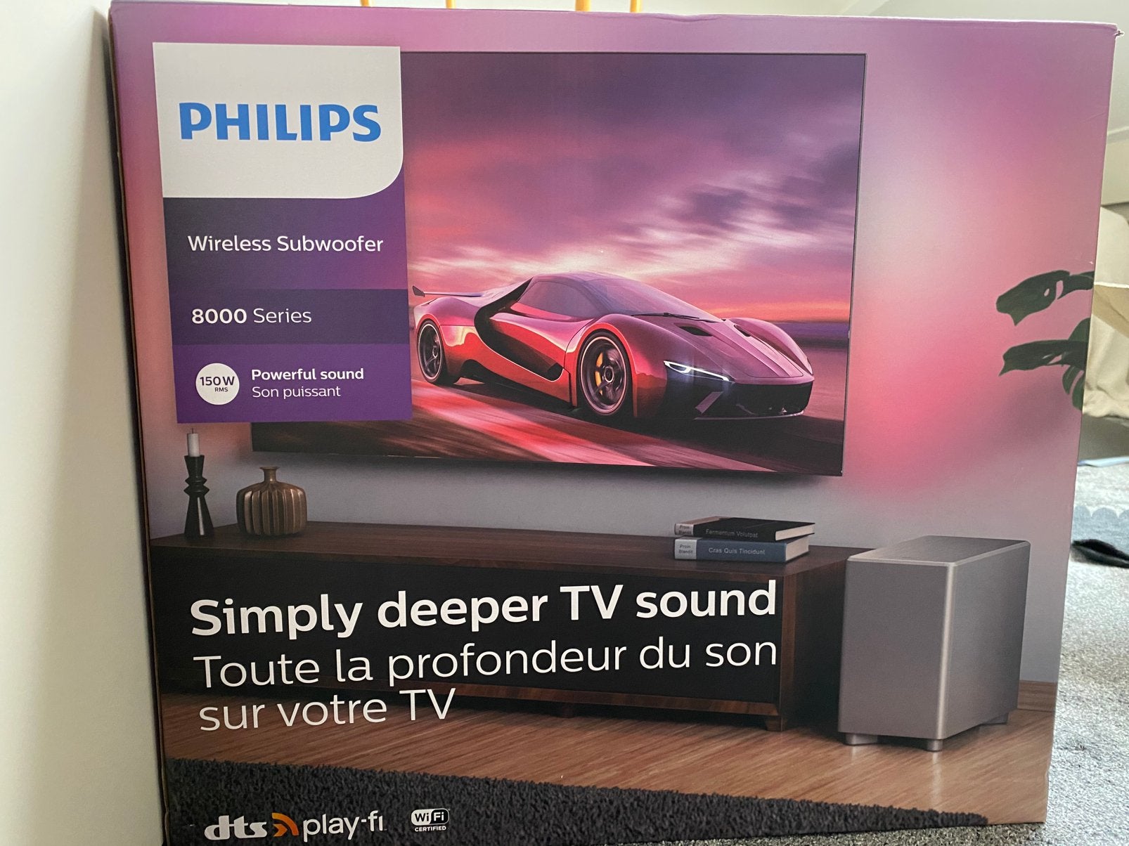 Philips TAW8506/10, Audio, Tv en Foto, Home Cinema-sets, Ophalen, Philips, Soundbar, 70 watt of meer