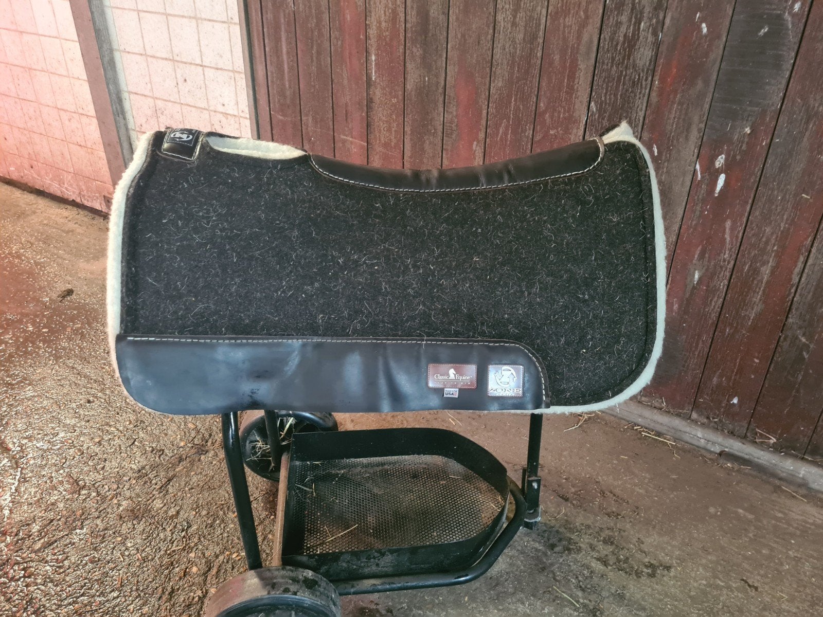 Classic equine westernpad zone felt fleece, Ophalen of Verzenden, Zo goed als nieuw, Wol, Zadelpad