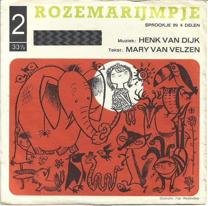 Mies Bouwman – Rozemarijmpje 2 Flexi disc uit 1963, Cd's en Dvd's, Gebruikt, Ophalen of Verzenden, Kinderen en Jeugd, 7 inch