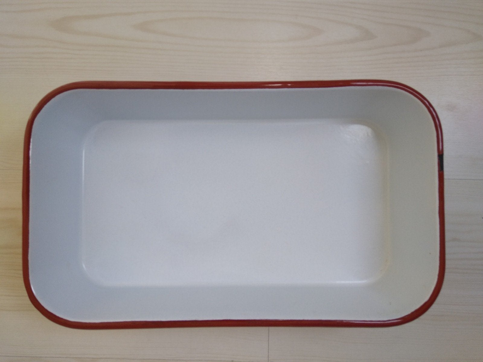 Vintage Oranje Emaille Pan, Ophalen