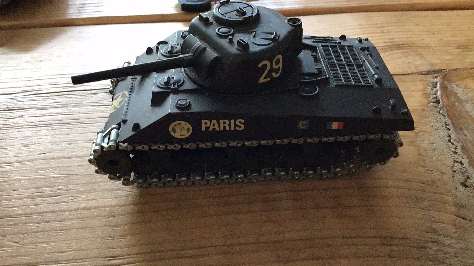 Vintage Solido Sherman tank, Ophalen, Zo goed als nieuw