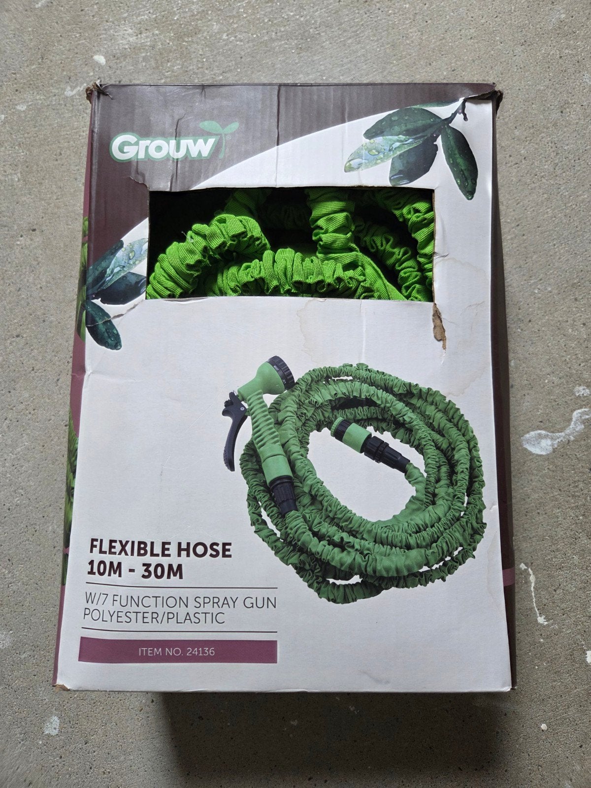 Flexibele tuinslang Grouw 10-30m met spuitpistool, Tuin en Terras, Ophalen, Nieuw, Tuinslang