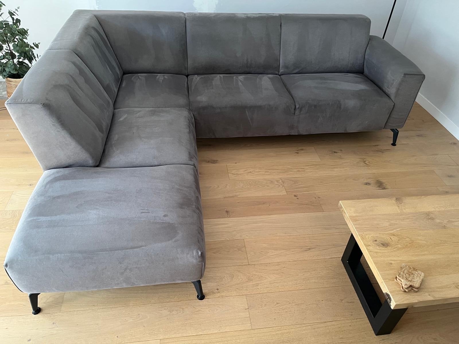 Grijze hoekbank van Xooon, Ophalen, 250 tot 300 cm, Gebruikt, Hoekbank