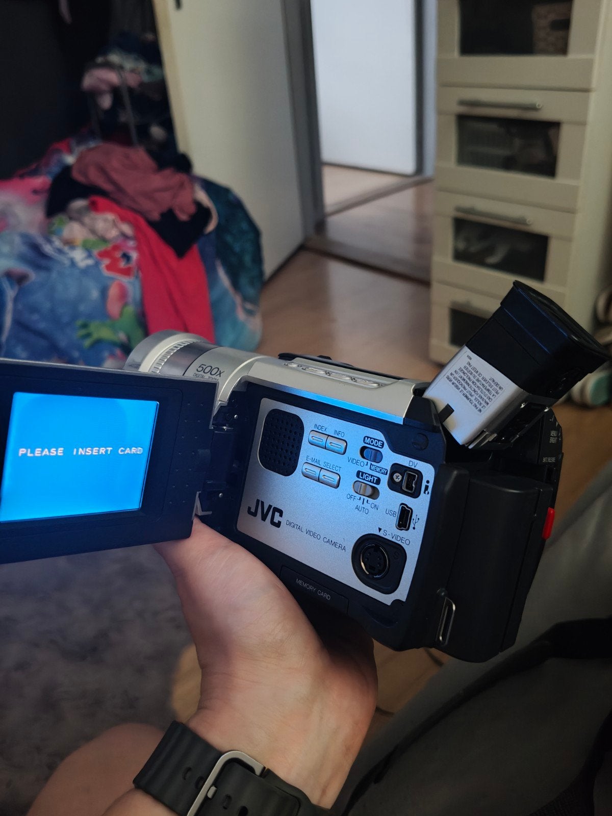 jvc videocamera, Audio, Tv en Foto, Videocamera's Analoog, Ophalen of Verzenden, Camera