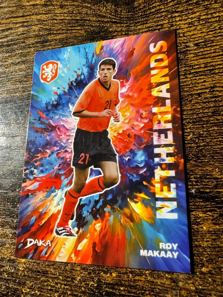 Roy Makaay DAKA Spelerskaart Nederland Voetbal, Verzamelen, Ophalen of Verzenden, Zo goed als nieuw, Overige sporten, Spelerskaart