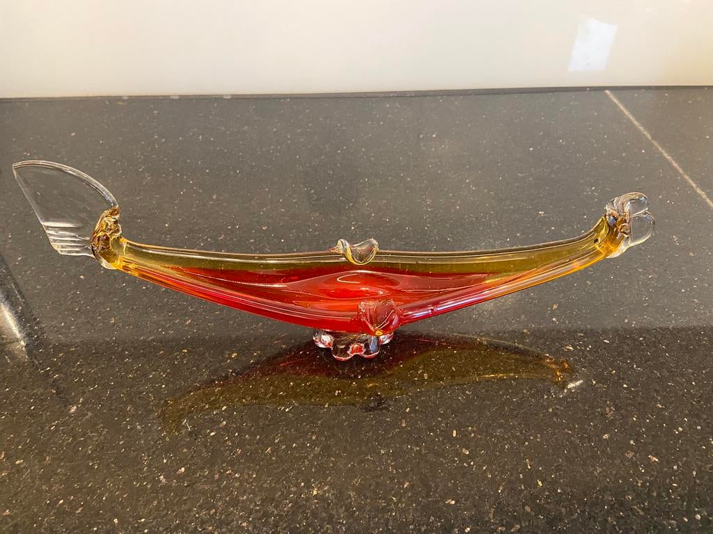 Mareno  gondel asbak, Antiek en Kunst, Antiek | Glas en Kristal, Ophalen of Verzenden