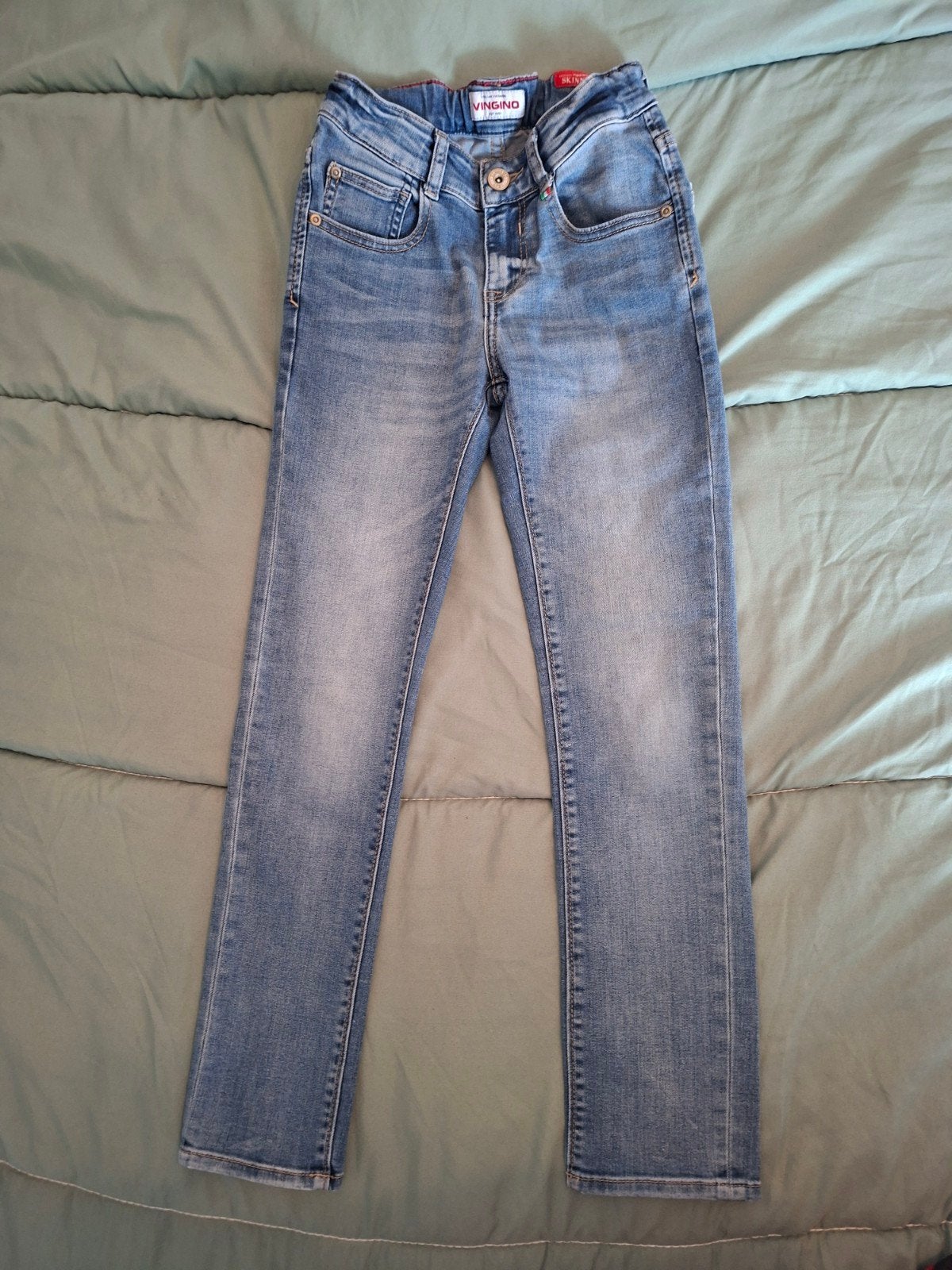Vingino Skinny Jeans Maat 134, Broek, Gebruikt, Ophalen of Verzenden, Vingino