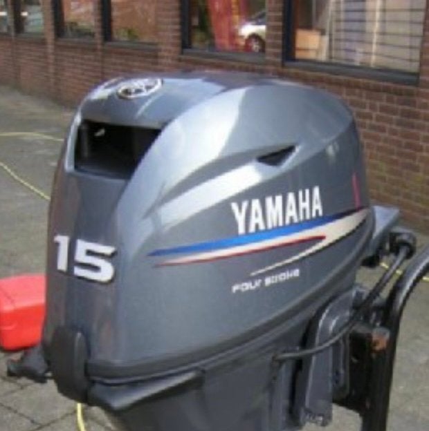 Gezocht Yamaha 15 pk 4 takt motor kap buitenboordmotor., Ophalen, Gebruikt, Motor en Techniek, Motorboot
