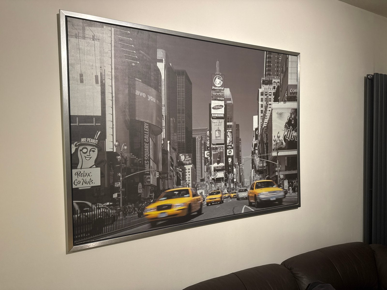 Grote ingelijste print van Times Square, New York, Ophalen, 100 tot 125 cm, 75 – 100, Print