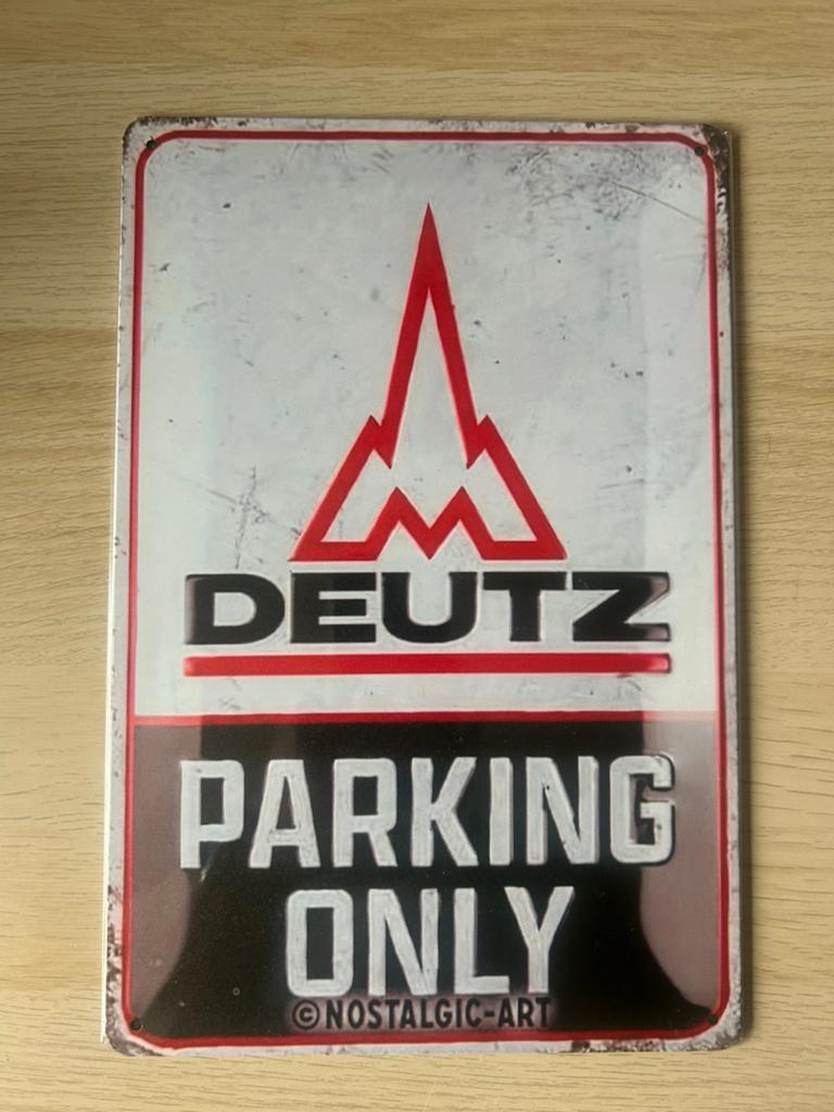 Reclamebord deutz, Ophalen of Verzenden, Nieuw, Reclamebord