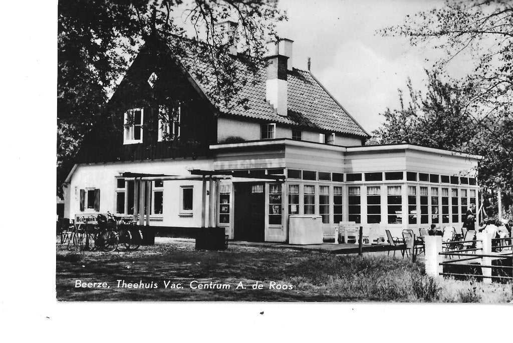 BEERZE - theehuis vac. centrum A. de Roos 1966, Verzenden, 1960 tot 1980, Gelopen, Overijssel