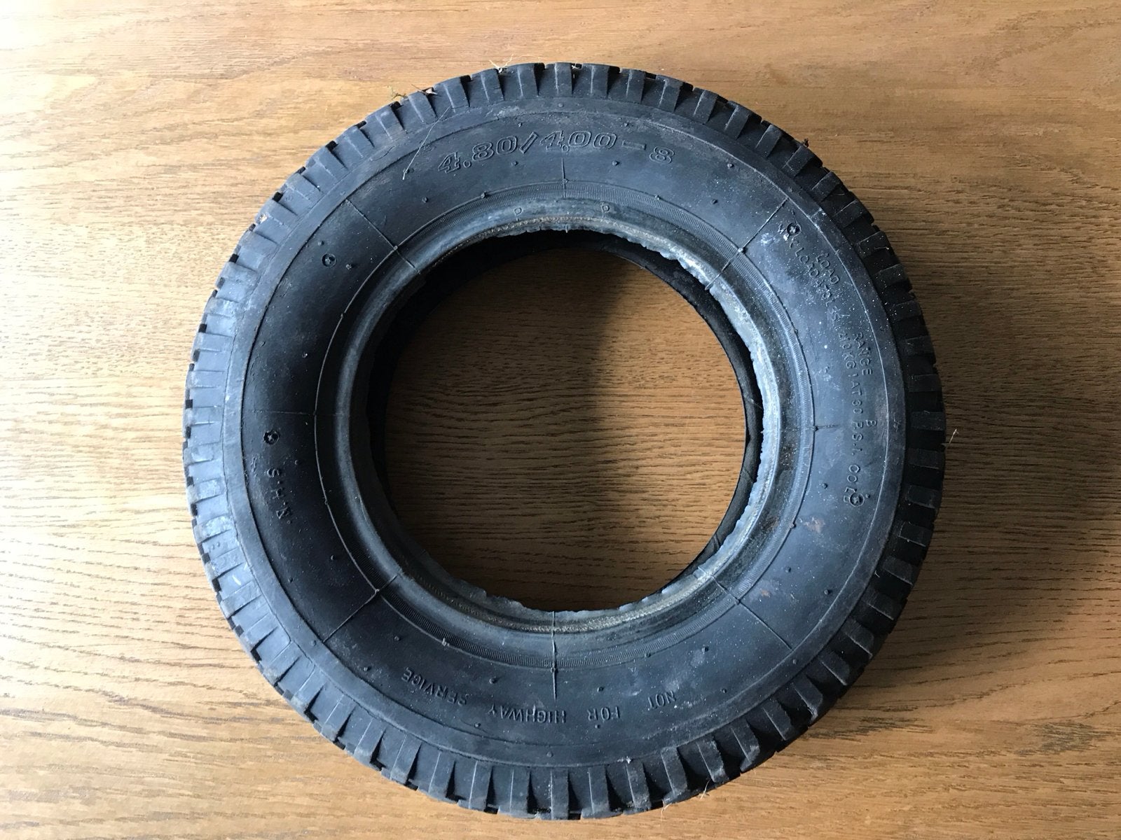 Kruiwagenband 4.80/4.00-8 Nylon Tube Type, Tuin en Terras, Ophalen of Verzenden, Gebruikt, Handmatig