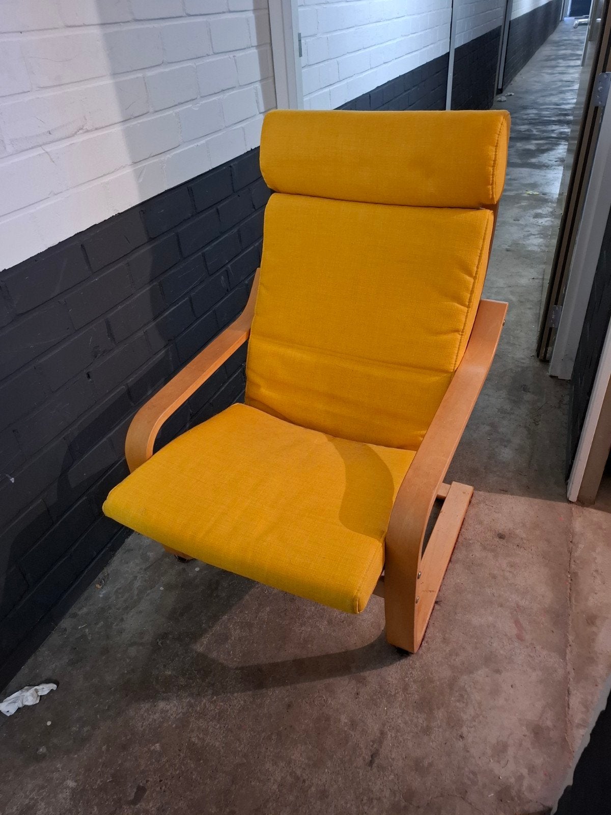 2x Ikea Poäng stoelen geel, Ophalen, 50 tot 75 cm