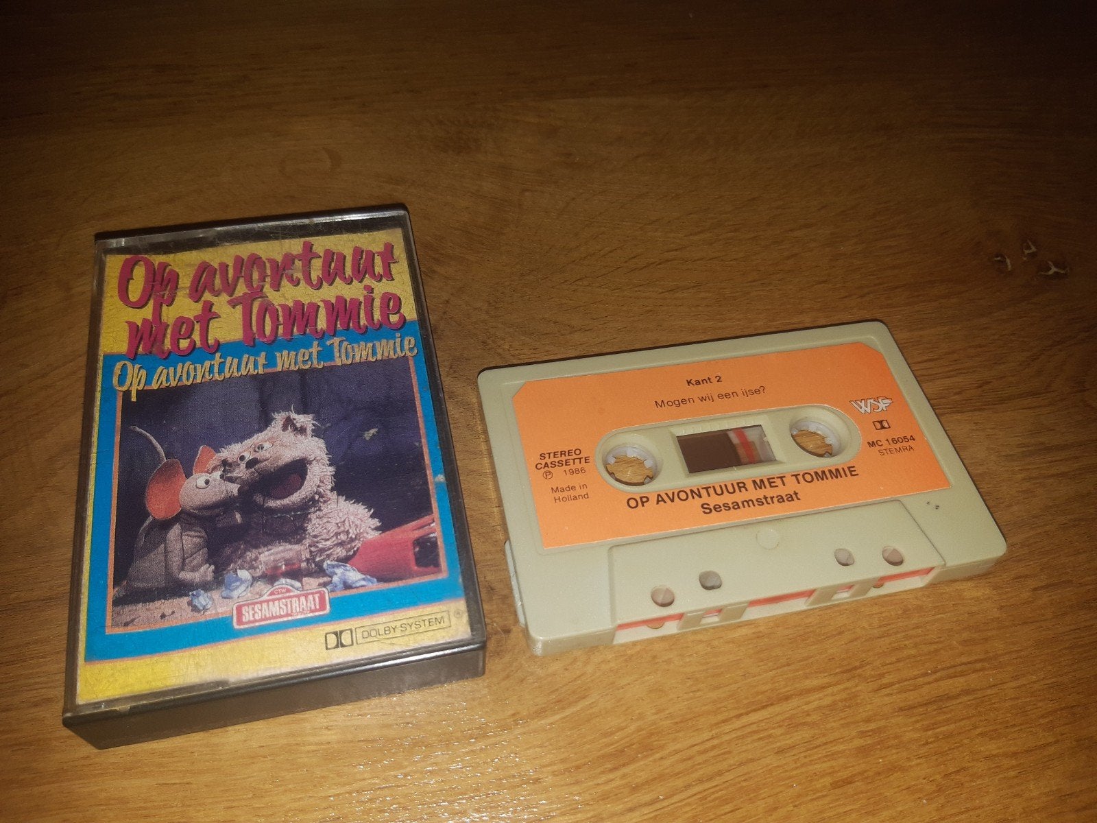 Op Avontuur met Tommie Sesamstraat Cassettebandje, Gebruikt, Verzenden, Kinderen en Jeugd, 1 bandje