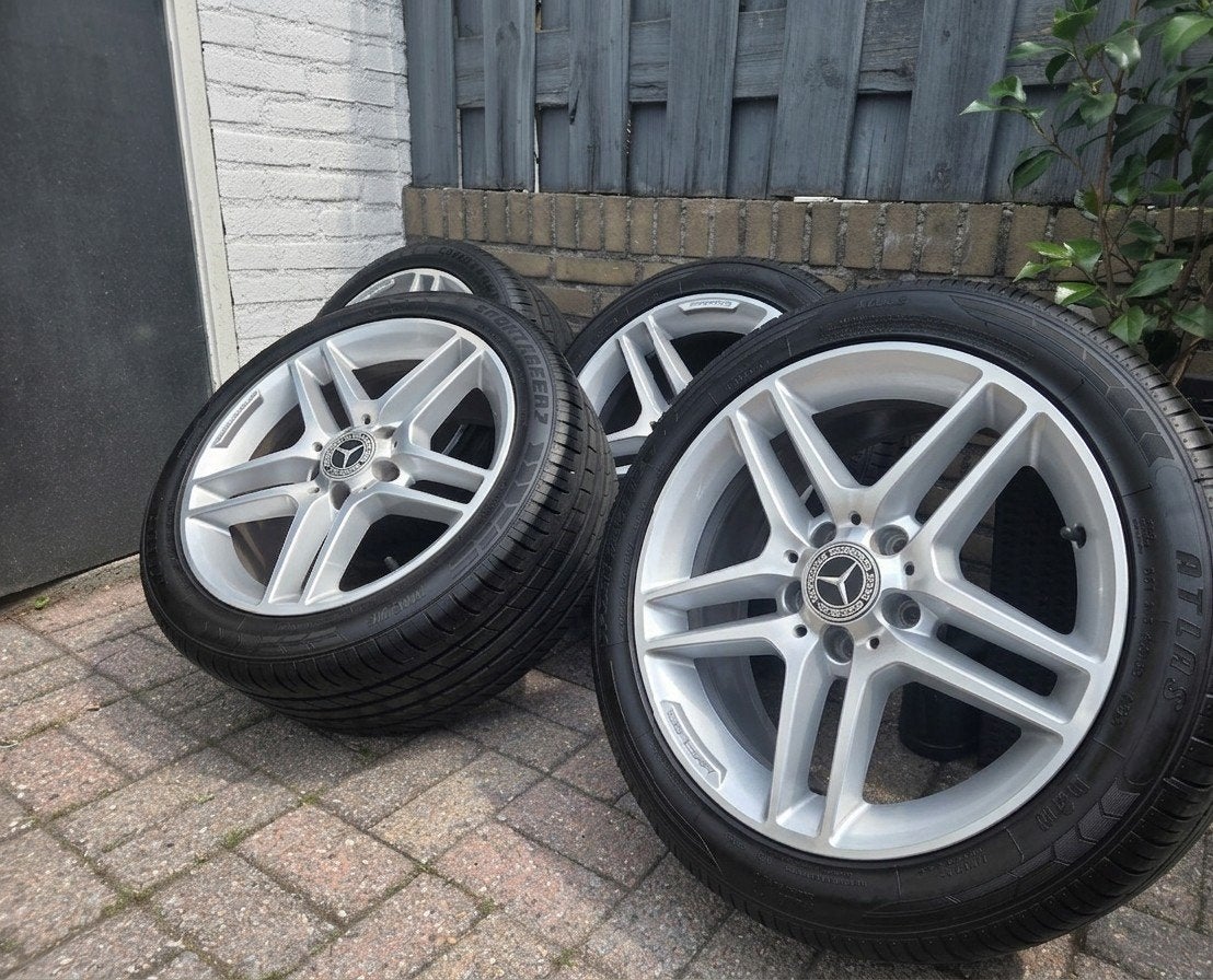 Set originele mercedes AMG breedset 17 inch, Auto-onderdelen, Banden en Velgen, Ophalen, Gebruikt, Banden en Velgen, 17 inch
