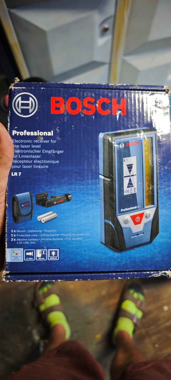 Bosch Professional LR7 Laserontvanger voor lijnlaser, Ophalen of Verzenden, Nieuw, Afstand