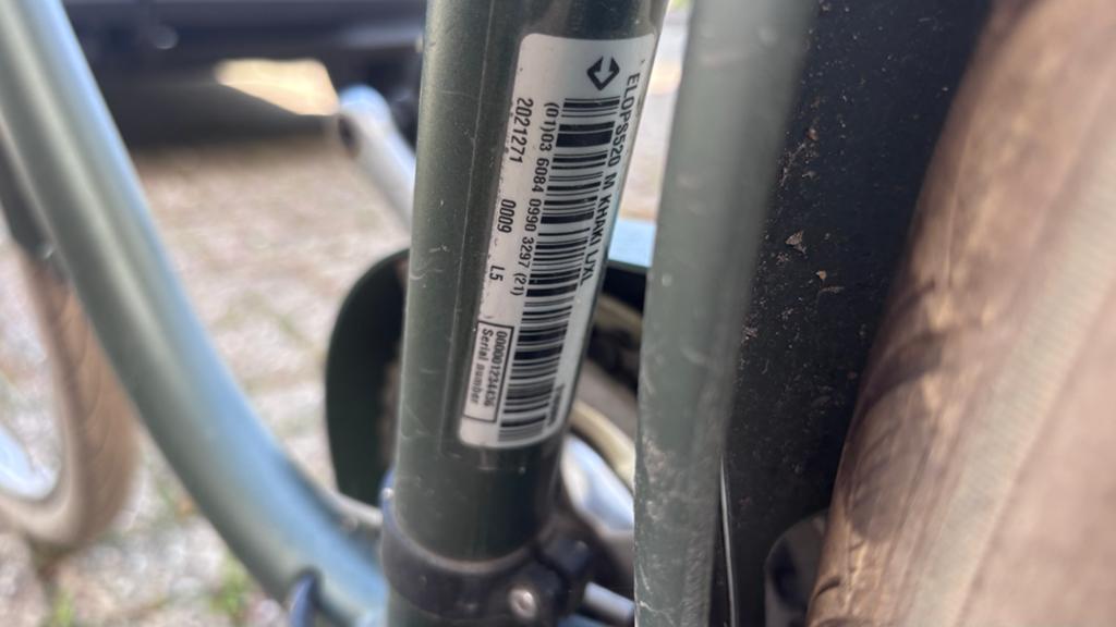 Stadsfiets met kinderzitje - Elops 520 L/XL Khaki LXL, Gebruikt, Velgrem, Versnellingen, 56 cm of meer