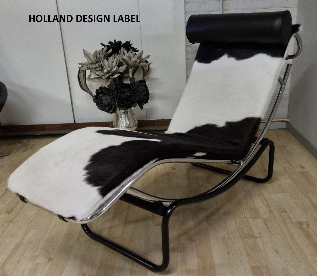 Relax - lig fauteuil refurbished - nieuw leer, Leer, 125 tot 150 cm, Nieuw, Ophalen of Verzenden