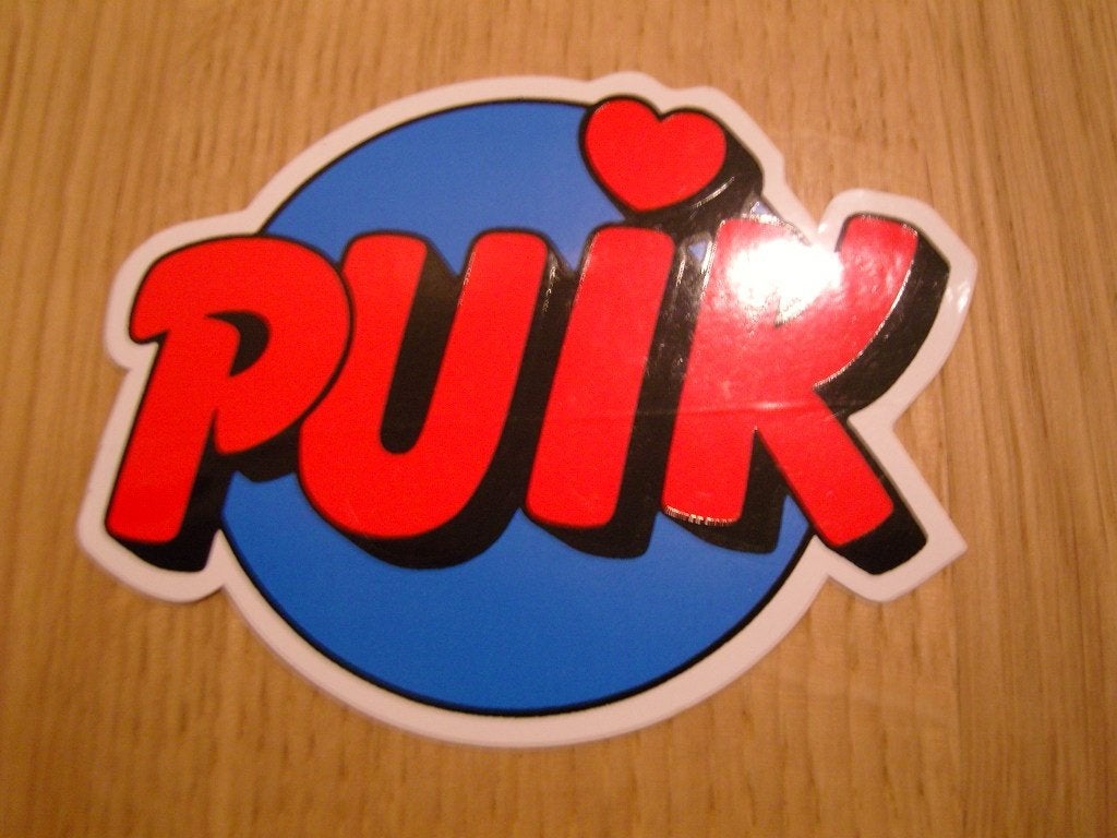 sticker PUIK logo, Ophalen, Zo goed als nieuw