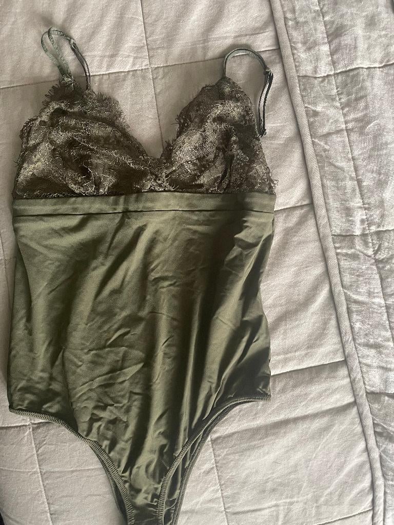 groen body van Nikkie, Nieuw, Ophalen of Verzenden, Zonder mouw, Maat 34 (XS) of kleiner