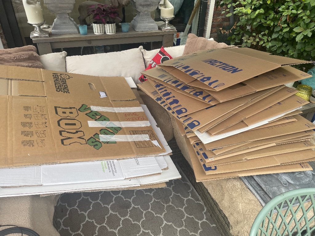 Verhuisdozen 27 stuks, Ophalen, 40 tot 60 cm, Opvouwbaar, 50 tot 75 cm