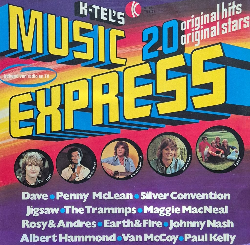 K-Tel's Music Express - 20 Original Hits (LP)  #l295#, LP, Ophalen of Verzenden, Pop, 12 inch