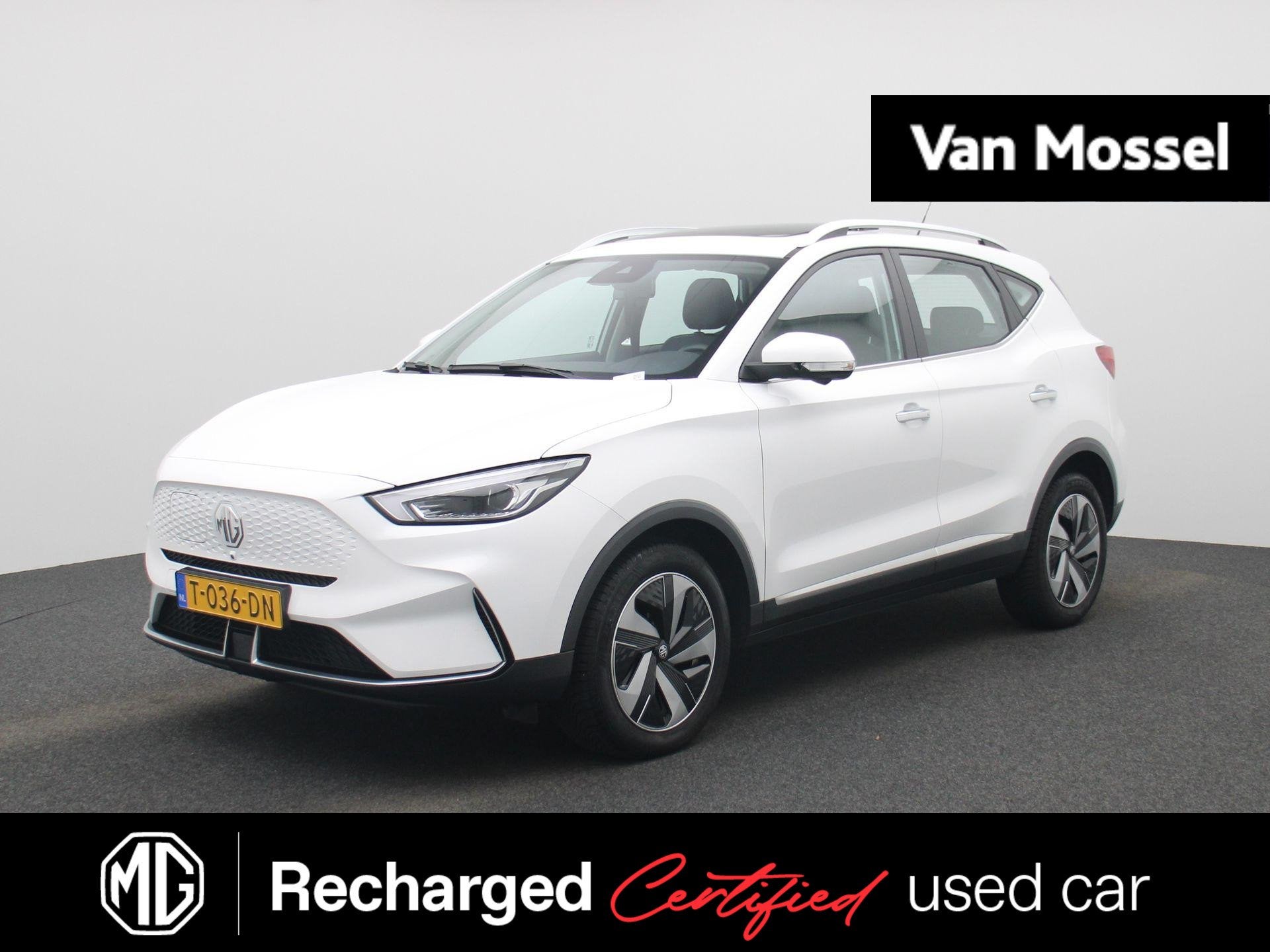 MG ZS EV Long Range Luxury 70 kWh | 1e-EIG. | WLTP 440 KM |, Auto's, MG, Gebruikt, Zwart, ZS, Wit