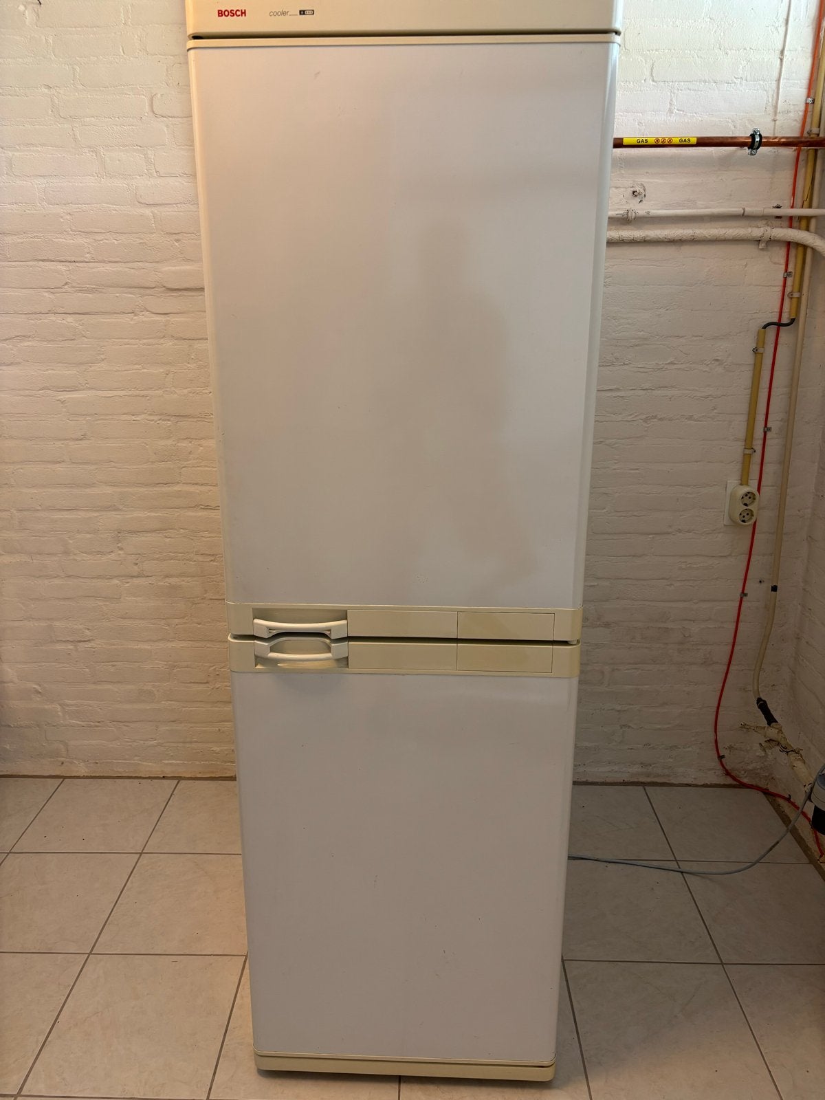 Prima Bosch Koelkast met Vriezer - 170x55 cm, Ophalen, Gebruikt, 200 liter of meer, Met aparte vriezer