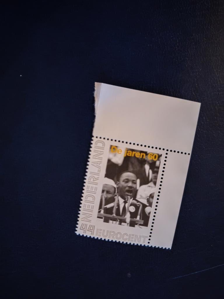 Persoonlijke zegel de jaren 60 hoekstuk Martin Luther King, Postzegels en Munten, Verzenden, Na 1940, Postfris