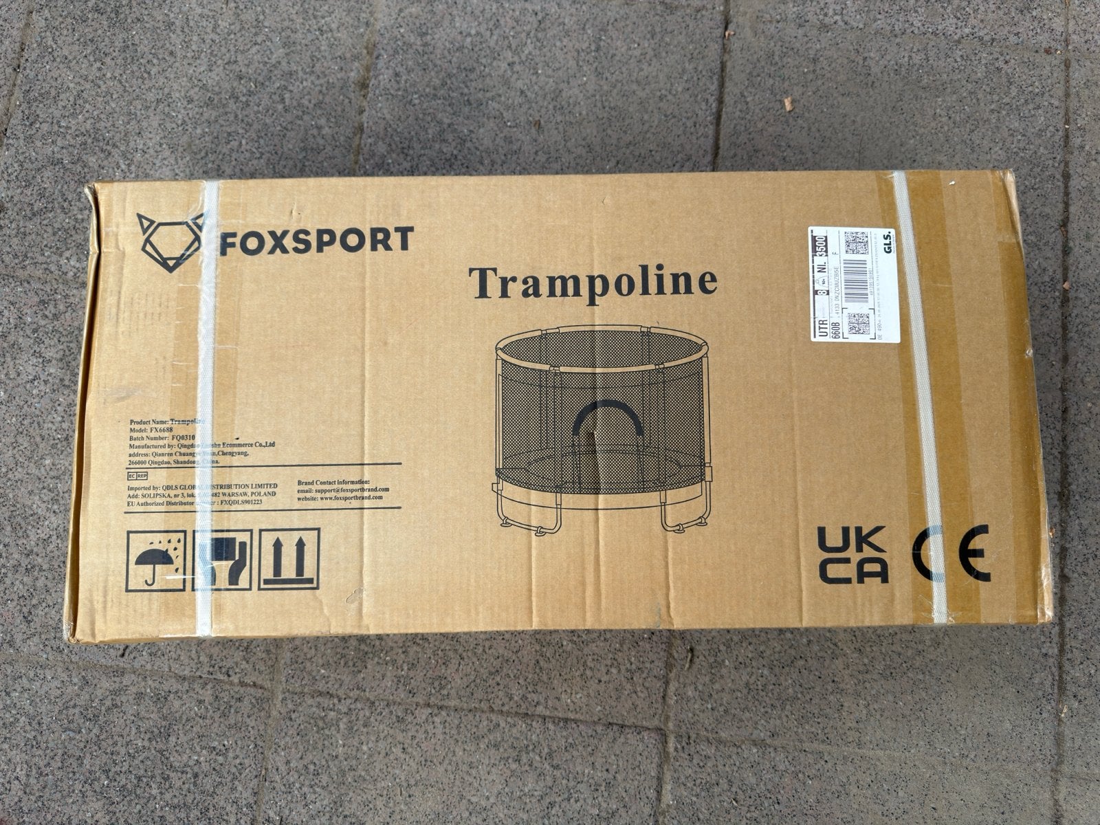Nieuwe Foxsport kindertrampoline, Kinderen en Baby's, Speelgoed | Buiten | Trampolines, Ophalen, Nieuw