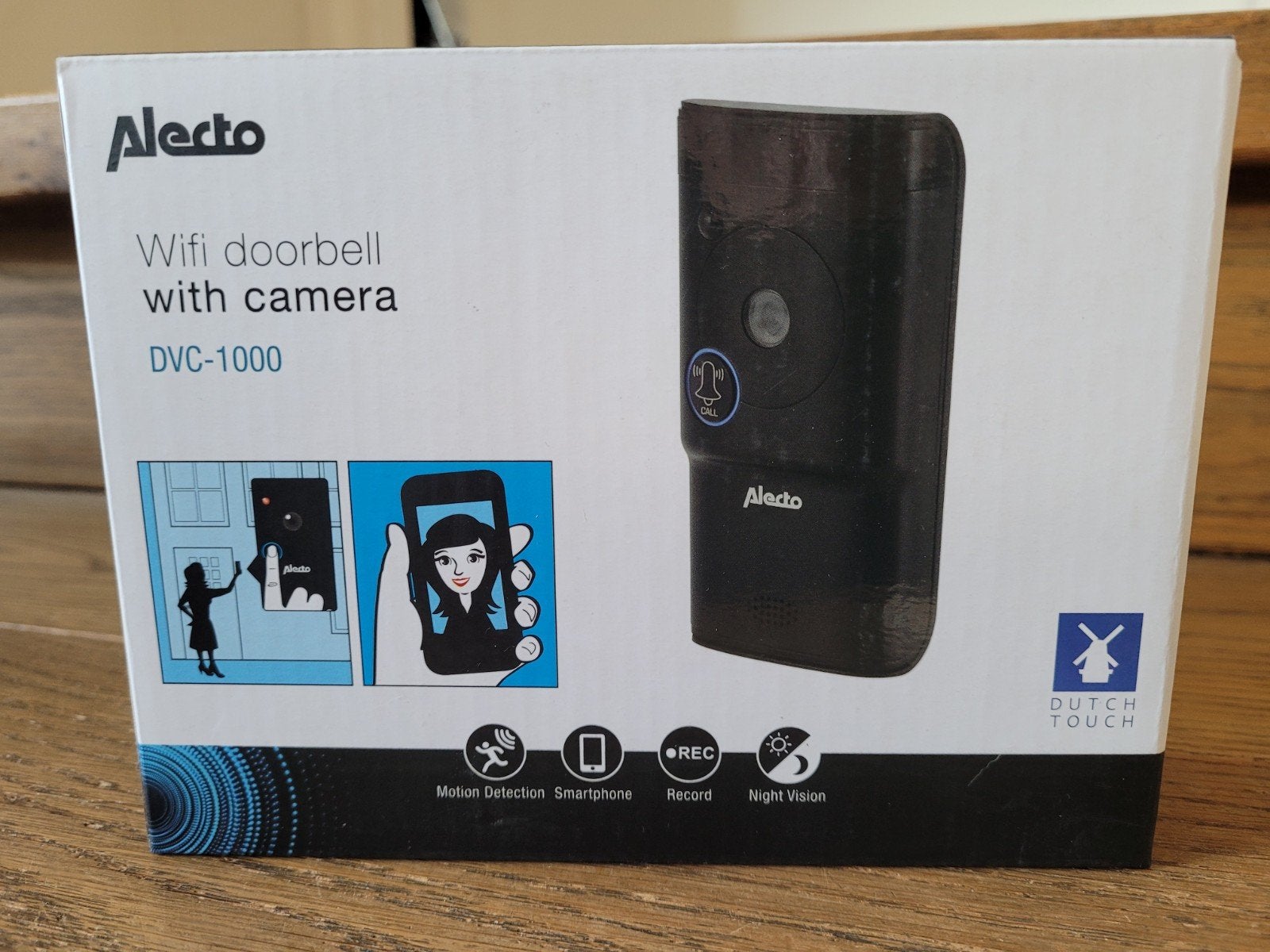 Alecto DVC-1000 video deurbel camera met Nachtzicht, Ophalen of Verzenden, Nieuw, Buitencamera