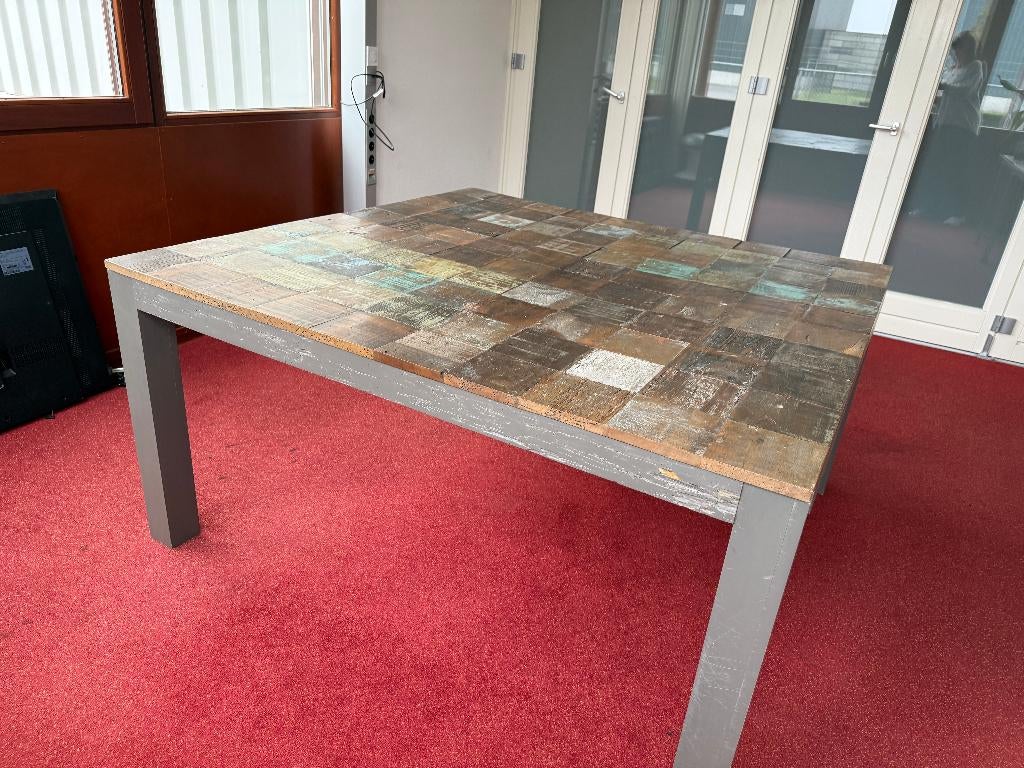 Mexicaanse Kamertafel - 150 x 150, Huis en Inrichting, Tafels | Eettafels, Ophalen, Mexicaans, Gebruikt, 150 tot 200 cm