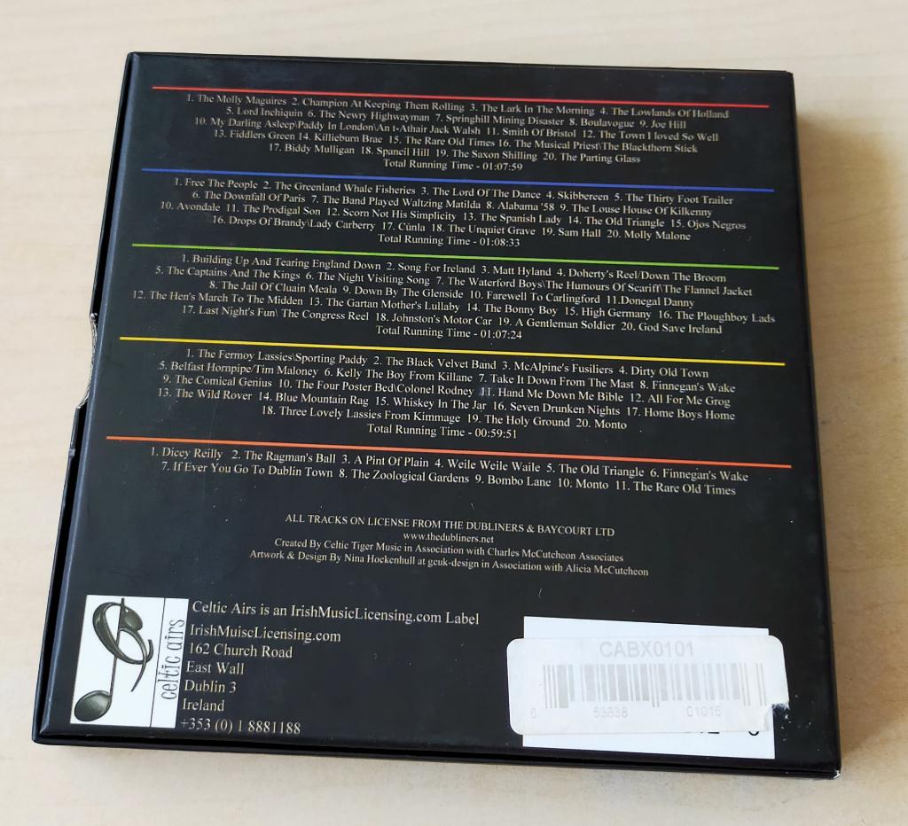 The Dubliners 4CD + DVD Box 2010, Cd's en Dvd's, Ophalen of Verzenden, Zo goed als nieuw, Europees