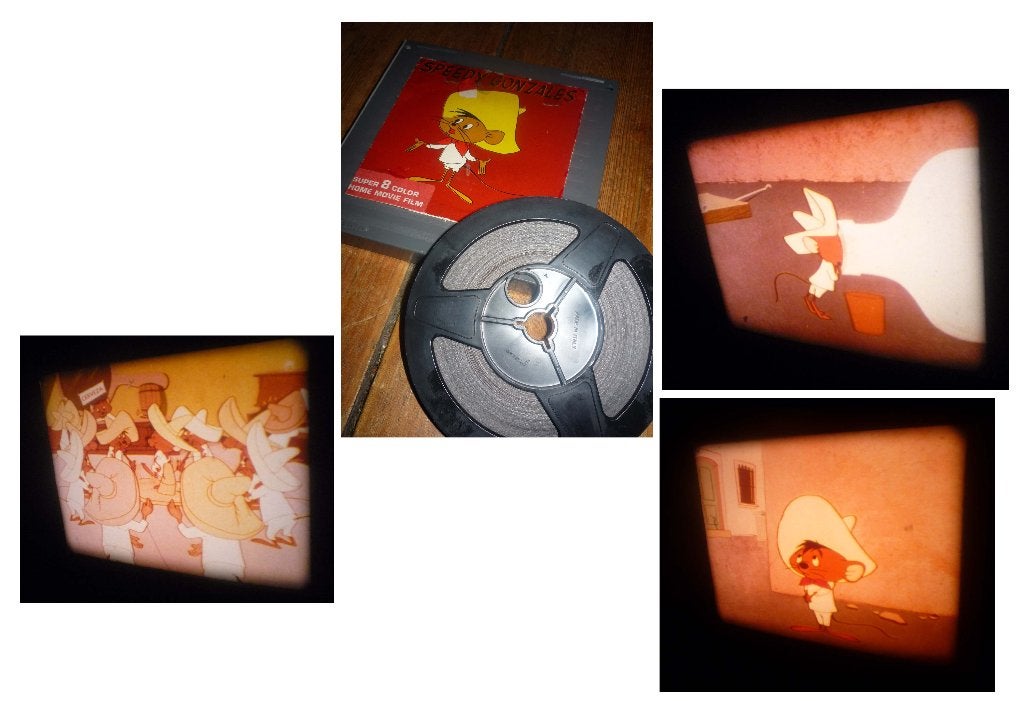 8mm film Speedy Gonzales Tabasco Road 60mtr silent kleur, Ophalen of Verzenden, 8mm film