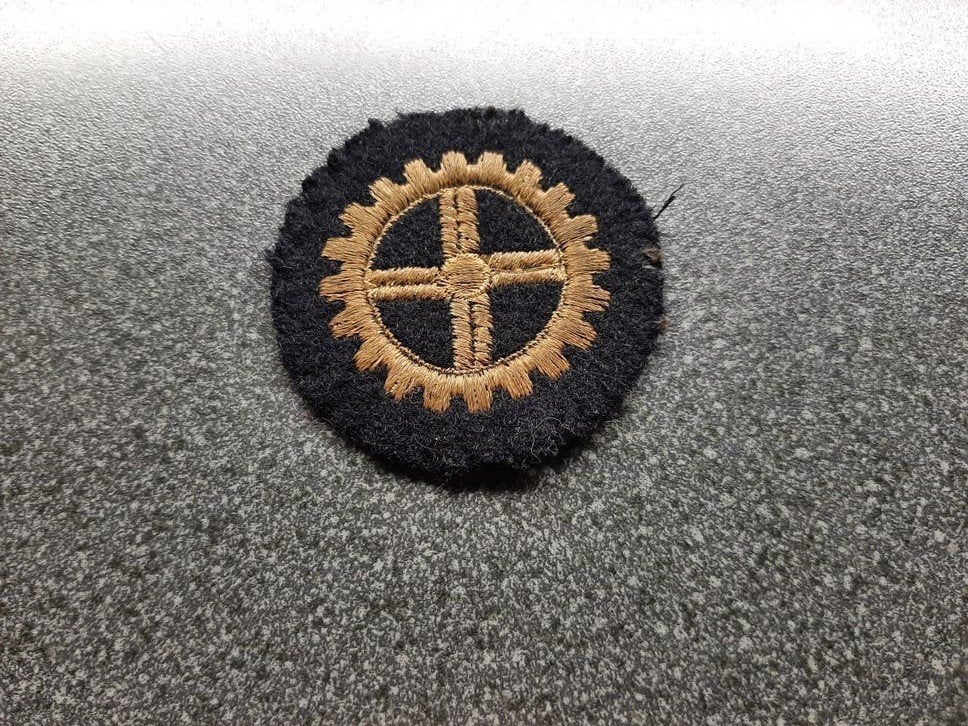 WOI - Frankrijk  - Insigne/ Brevet- Mecanicien/ Marine 50mmR, Ophalen of Verzenden, Marine, Amerika, Embleem of Badge