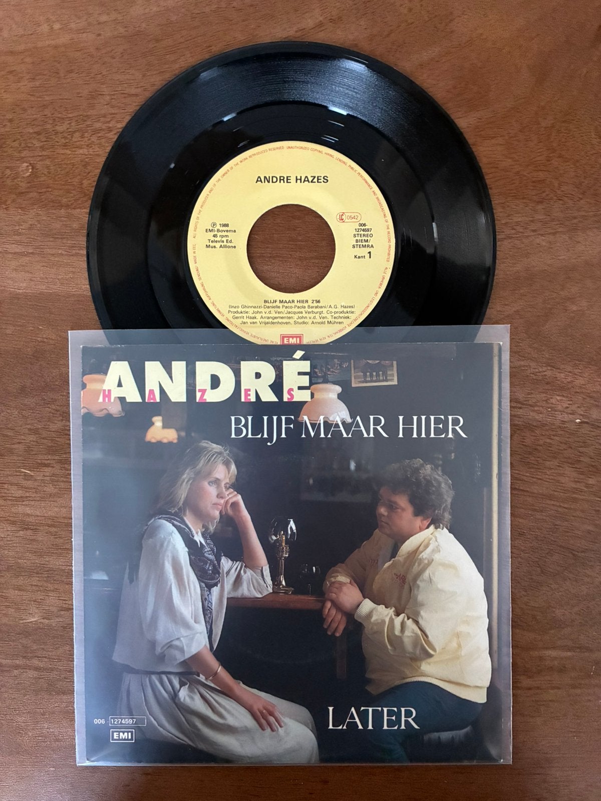 André Hazes - Blijf maar hier, Ophalen of Verzenden, 7 inch