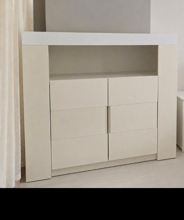 Moderne ladekast/dressoir met opbergruimte, Gebruikt, 100 tot 150 cm, 1 of 2 laden, 100 tot 150 cm