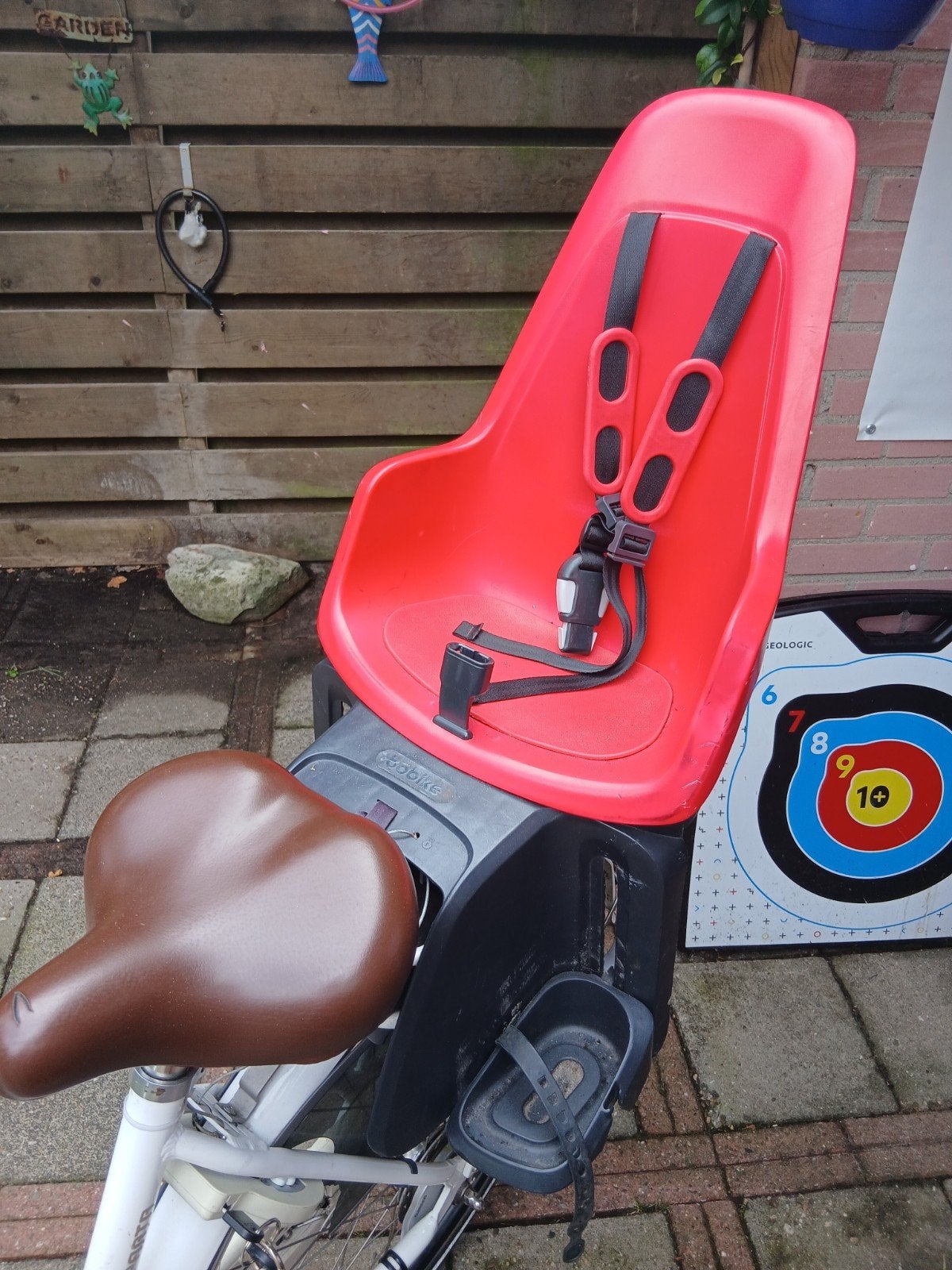 Bobike Achterzitje Rood - Gebruikt, Ophalen, Achterzitje, 9 t/m 36 kg, Bobike
