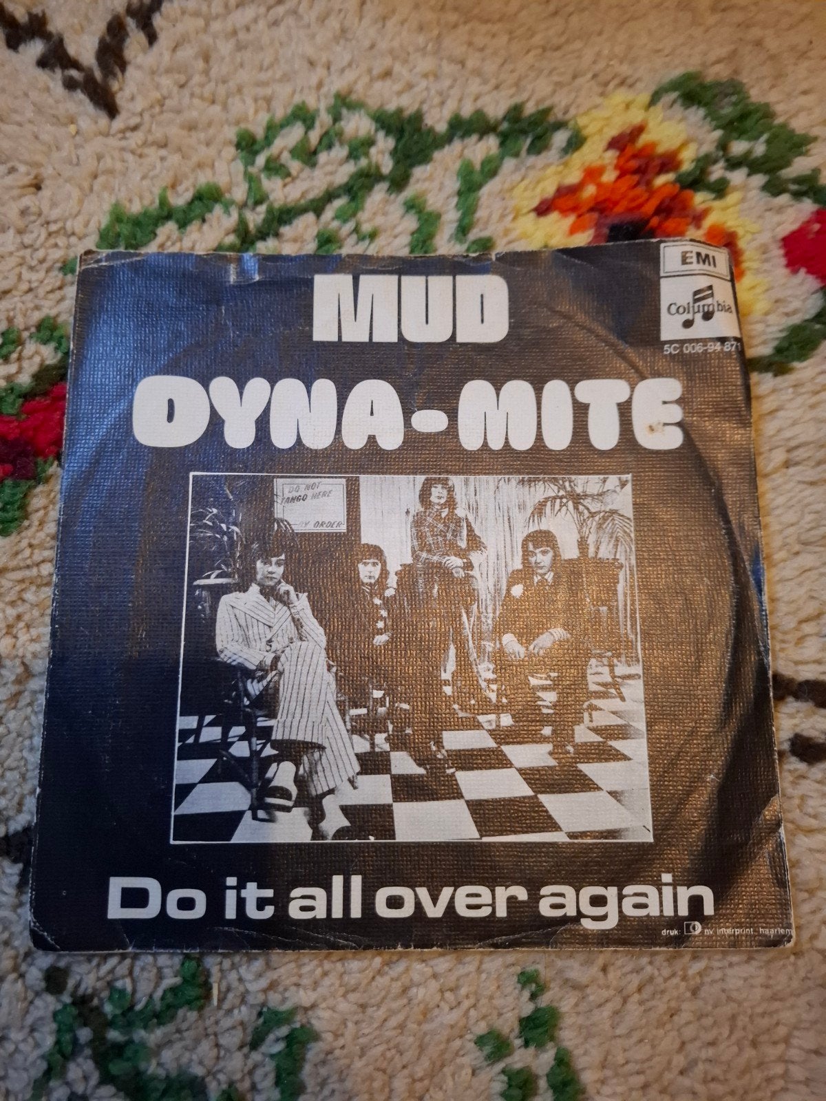 Mud - Dyna-Mite / Do It All Over Again 7 inch vinyl single, Gebruikt, 7 inch, EP, Fotohoes
