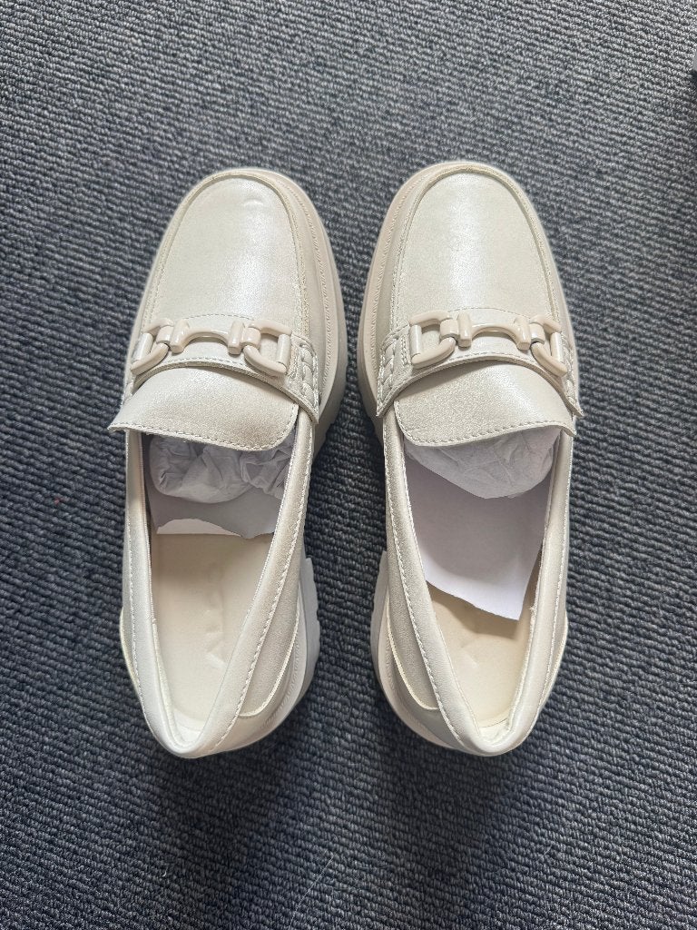 Aldo Oneameth Platform Loafers Off White EU 37, Ophalen of Verzenden, Zo goed als nieuw, Wit, Instappers