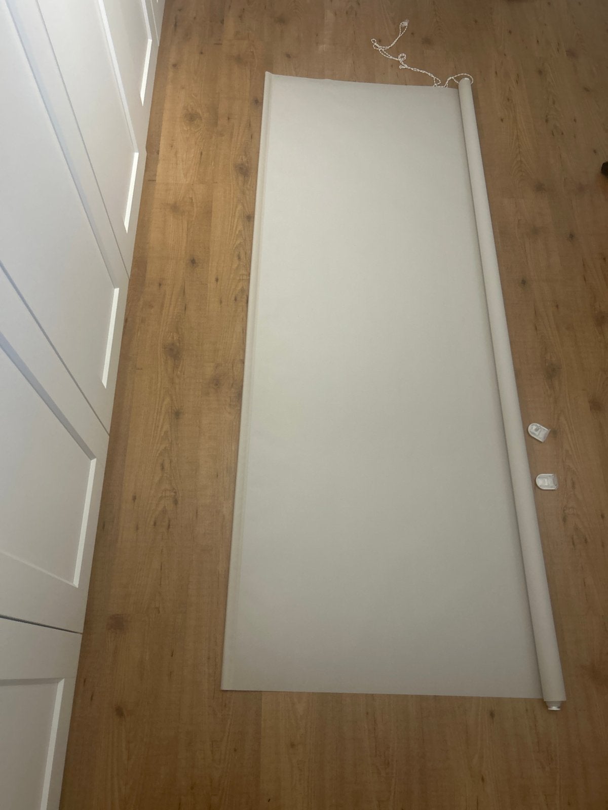 Rolgordijn 210x190 cm - Wit/Lichtgrijs, Ophalen, Inclusief montageonderdelen, Gebruikt, Overige merken