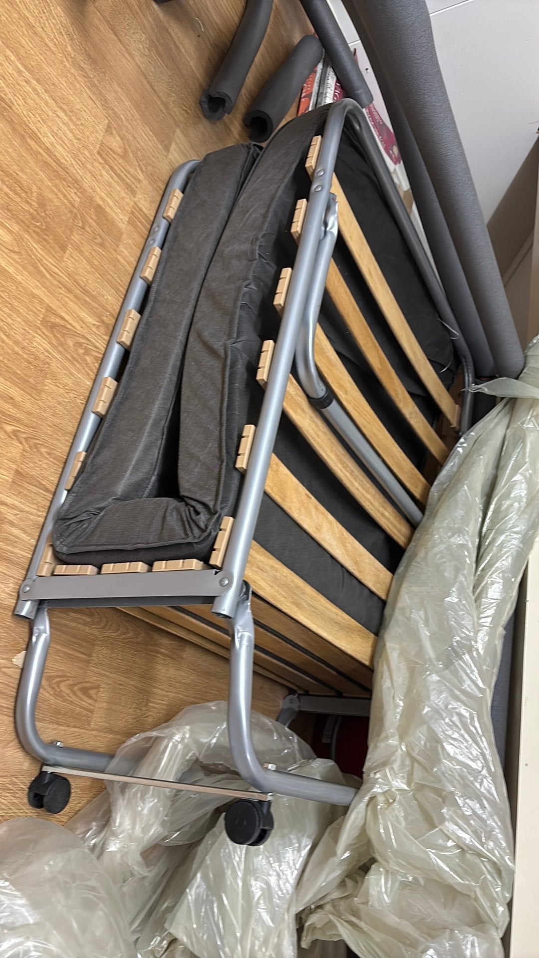Opklapbed, Huis en Inrichting, Slaapkamer | Bedden, Ophalen, Eenpersoons, Metaal, 80 cm