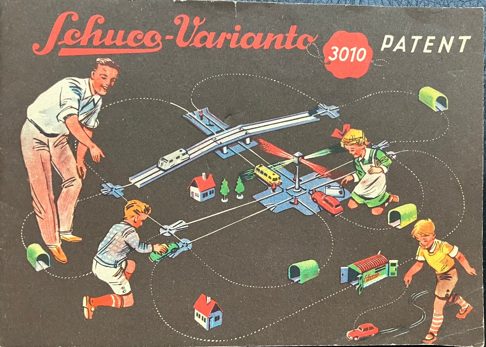 70 jaar oude SCHUCO Varianto folder 22 bladzijden uit 1956, Antiek en Kunst, Antiek | Speelgoed, Ophalen of Verzenden