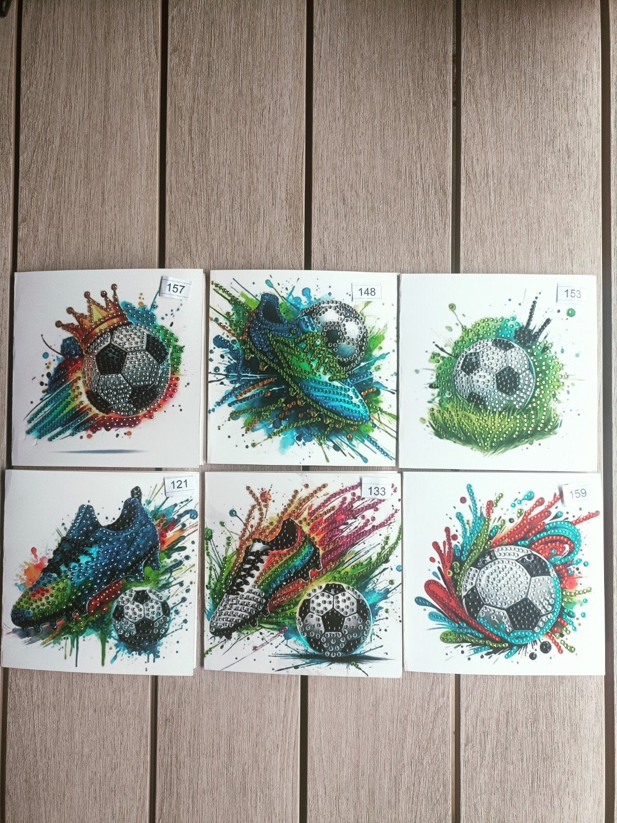 mooie daimond painting kaarten voetbal, Ophalen of Verzenden, Nieuw, Overige thema's