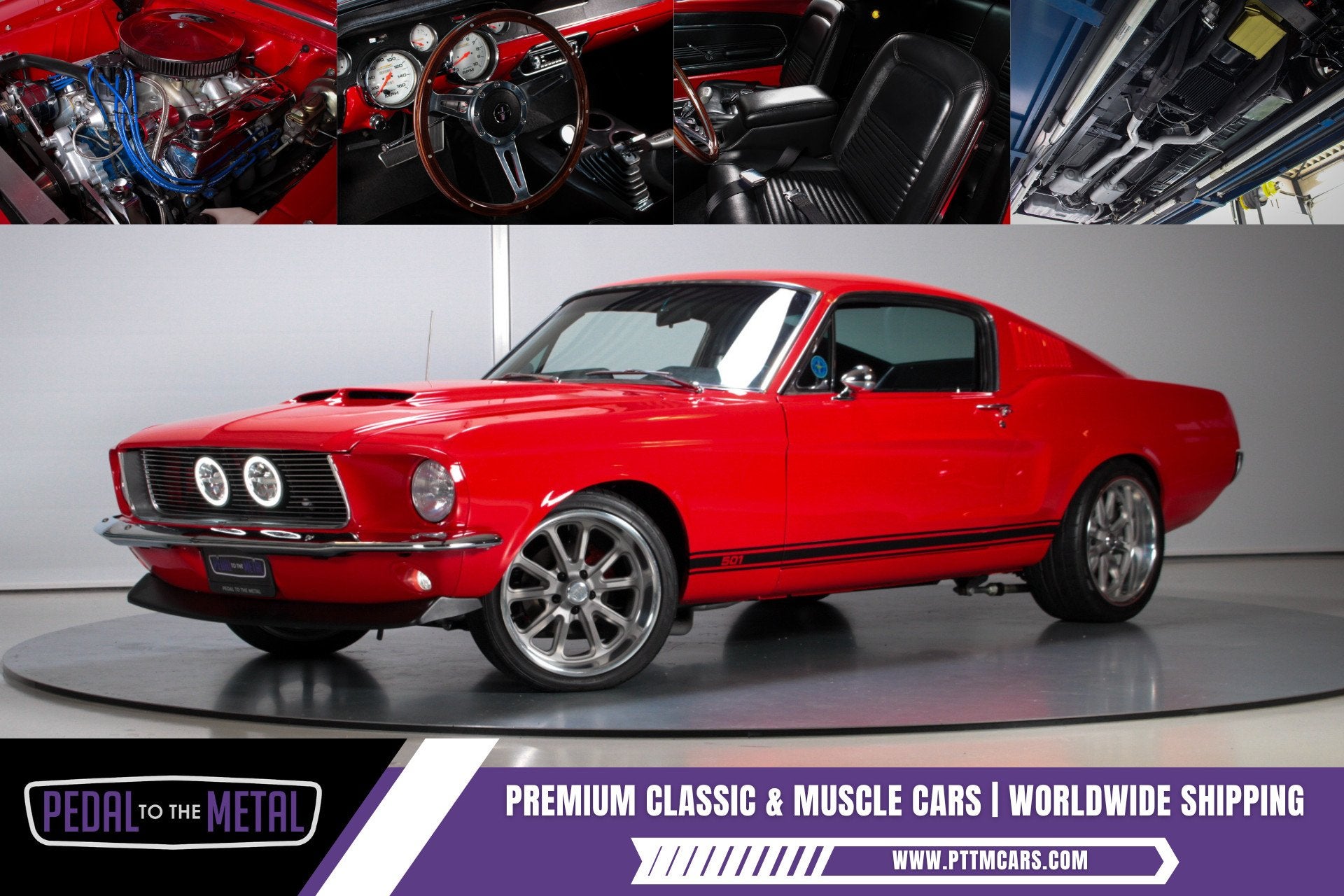 1967 Ford Mustang Fastback 501 Pro-Touring, Auto's, Achterwielaandrijving, Gebruikt, Overige carrosserieën, 600 pk