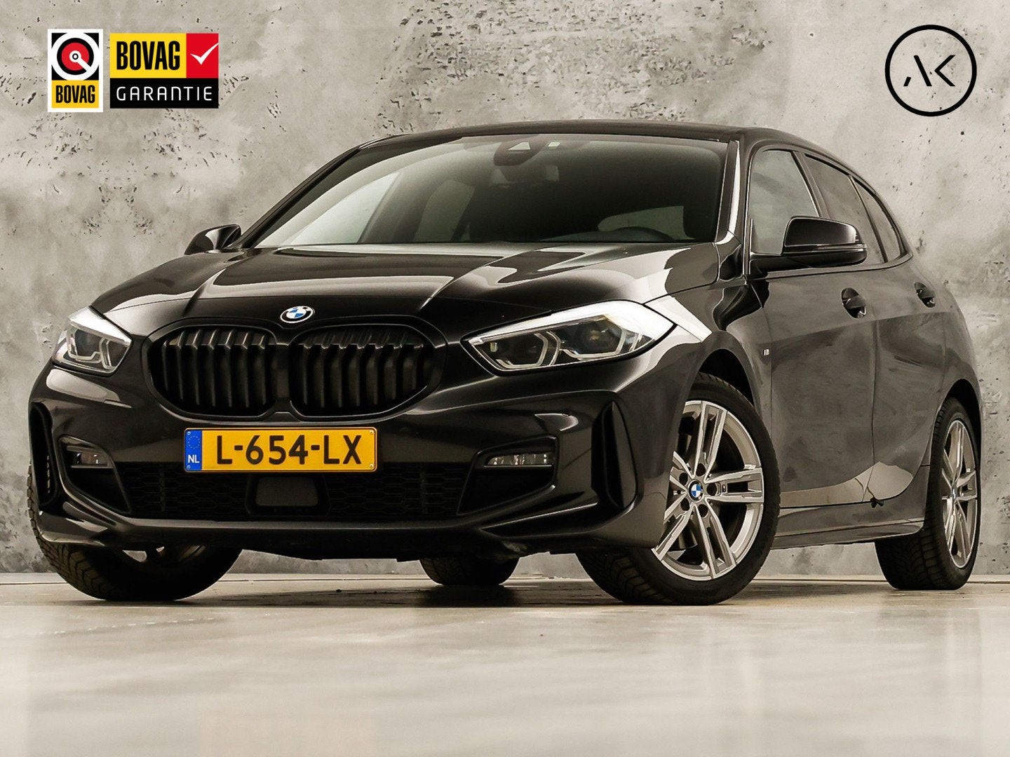 BMW 1 Serie 118i M Sport High Executive Automaat (NAP, APPLE, Auto's, 136 pk, Gebruikt, Leder en Stof, Zwart