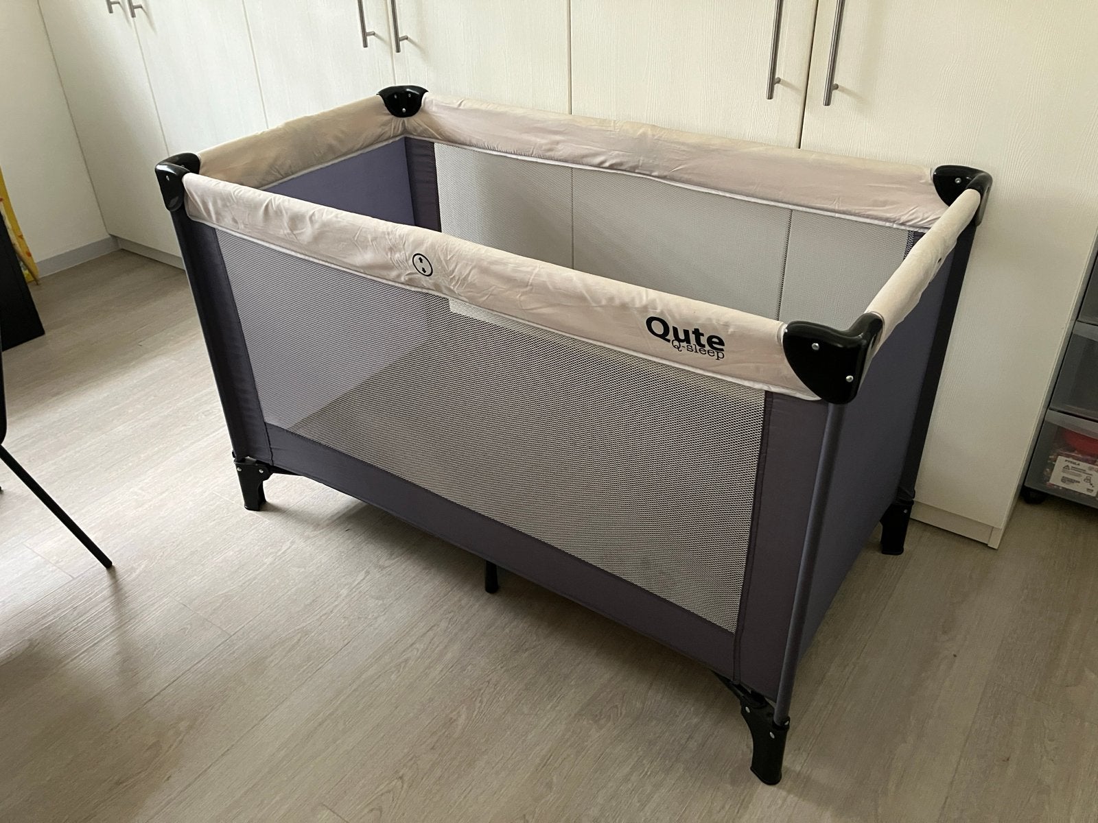 Qute Q-sleep Reisbedje met Prenatal matras, Ophalen, Gebruikt, Reisbedje