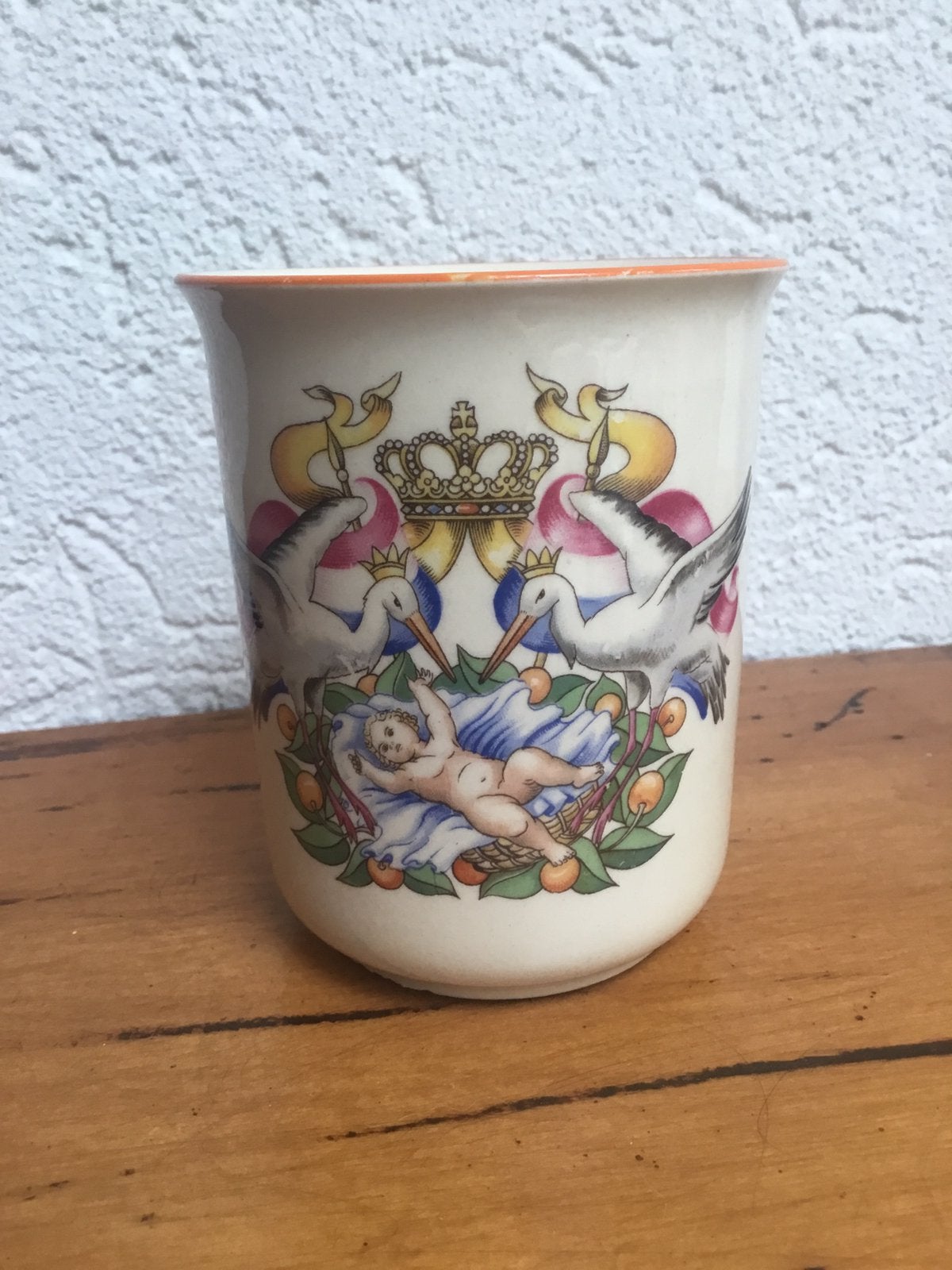 Herinnering beker geboorte prinses Beatrix 1938 Maastricht, Ophalen of Verzenden, Zo goed als nieuw, Servies