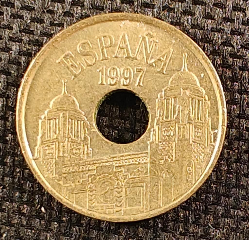 25 Spaanse Pesetas munt 1997 - Melilla, Ophalen, Overige landen, Losse munt